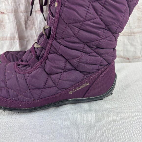 Columbia Women's 8.5 Purple Minx Mid II Insulated Waterproof Winter Snow Boots - Picture 5 of 14